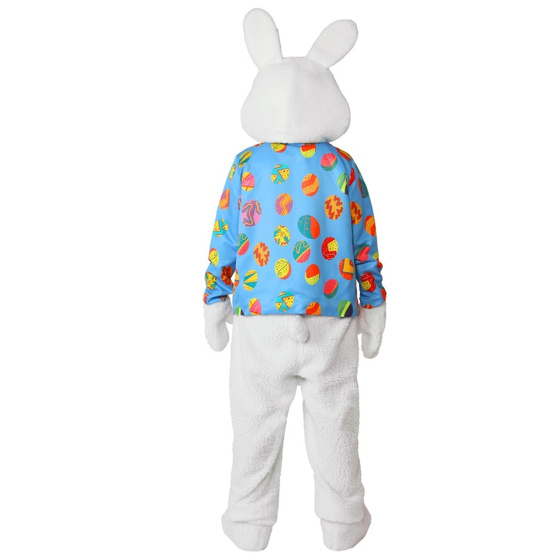 Wabolay Easter Bunny Costume Adult Rabbit Mascot Suit 6PCS Deluxe