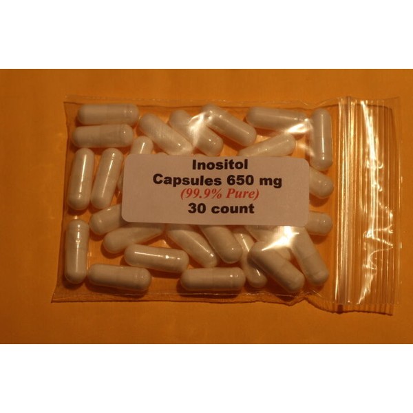 Inositol Powder 99.9% Pure Capsules   30 count