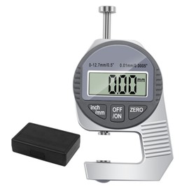 Thickness Meter 0 to 12.7mm Thumb Pressuring Measurement Portable Digital Thickness Gauge Tool