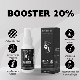 Maximus para Barba y Cabello con Biotina y Bergamota, Nutre y Fortalece para un Aspecto Más Denso y Poblado, Ideal para la Rutina de Cuidado Masculino Diario (60 ml)