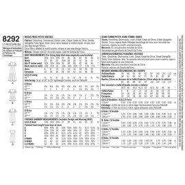 Simplicity US8292H5 - Patrones de Costura para Vestido de Manga Acampanada, 15,2 cm, 25,4 cm, 30,5 cm, 35,5 cm