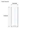 CYS EXCEL Clear Glass Cylinder Flower Vase (H:8" D:3") Hurricane