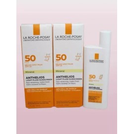 LA ROCHE POSAY ANTHELIOS MINERAL LIGHT FLUID SUNSCREEN SPF50 1.7 OZ 2PCS
