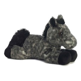 Aurora® Adorable Mini Flopsie™ Storm™ Stuffed Animal - Playful Ease - Timeless Companions - Gray 8 Inches