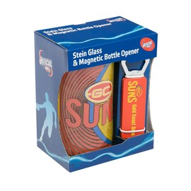 Gold Coast Suns Stein & Bottle Opener Set