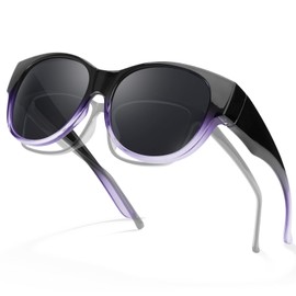 Myiaur Polarized Fit Over Glasses Sunglasses for Women, Trendy Wear Over Glasses for Driving with UV400 Protection