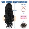 Aisaide 24inch Long Body Wave Drawstring Ponytail Hair Extension Synthetic
