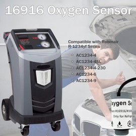 16916 Oxygen Sensor Compatible with Robinair R-1234yf, 16990, 16995, AC1234-4, AC1234-4-230, AC1234-6, AC1234-9, AC1234-4SL, Replacement for 16916 O2 Sensor