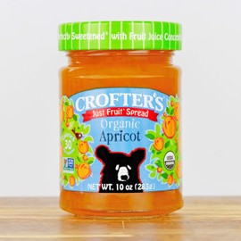 Crofter's Organic Just Fruit Spread, Apricot, 10 oz Jar