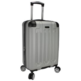 Dejuno Tutin Hardside Spinner Luggage TSA Lock, Silver, 3-Piece Set