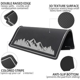 SENSHINE Dash Dashboard Cover Mat for Subaru Forester Accessories 2019-2023 2024 Subaru Crosstrek Impreza 2018-2023 Interior Dash Pad Anti Dust Insert Premium Custom Custom (Gray Trim)(with pattern)