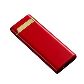 Slim Torch Lighter, Jet Flame Refillable Butane Lighter with Wheel Flint Ignition, Windproof & Adjustable Flame Mini Pocket Lighter, Great Gift for Men for Birthday, Christmas (No Gas) (Red)