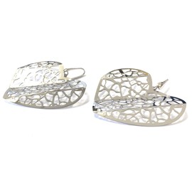 10:10 Origami earrings made of 925° silver plated in 18 carat gold. Designed and produced in Italy, Sterling Silver