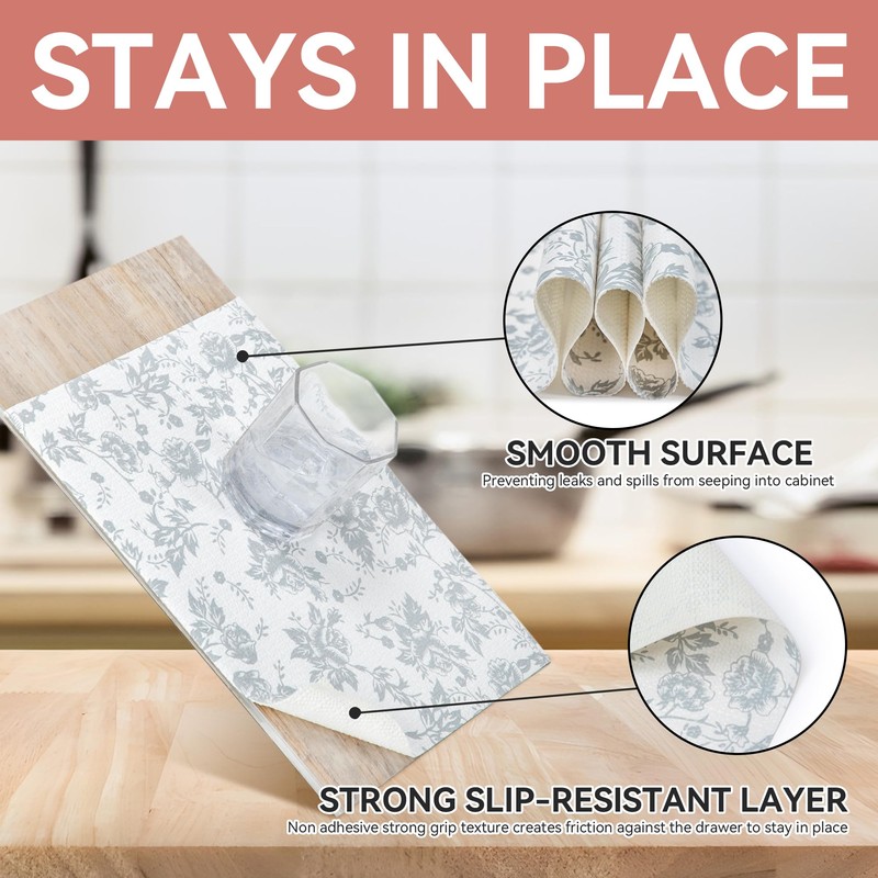 RAY STAR Shelf Liner, 18 Inch x 8 Feet Non