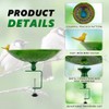 VEWOGIFT Deck Mounted Bird Bath for Outdoors, Peacock Birdbaths with