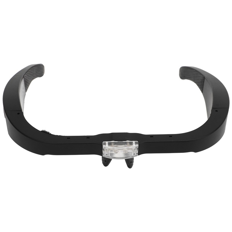Headband Magnifying Glass Adjustable LED White Light 4 Interchangeable Lenses