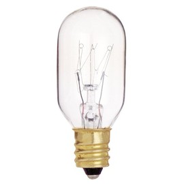 Satco S4718 130V Candelabra Base 15-Watt T7 Light Bulb, Clear