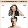 2 Pzs Negro Hair Dye Shampoo Tinte Instantneo Cubre Canas