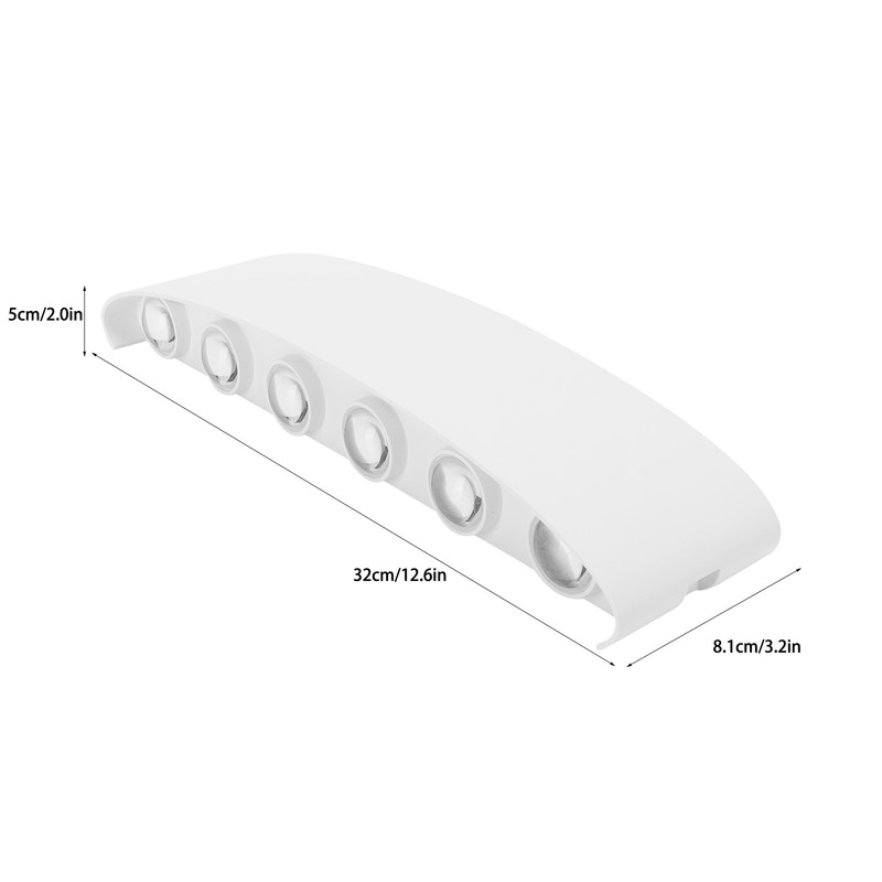 12LED 12W Wall Lamp Waterproof LED Outdoor Lighting for Living
