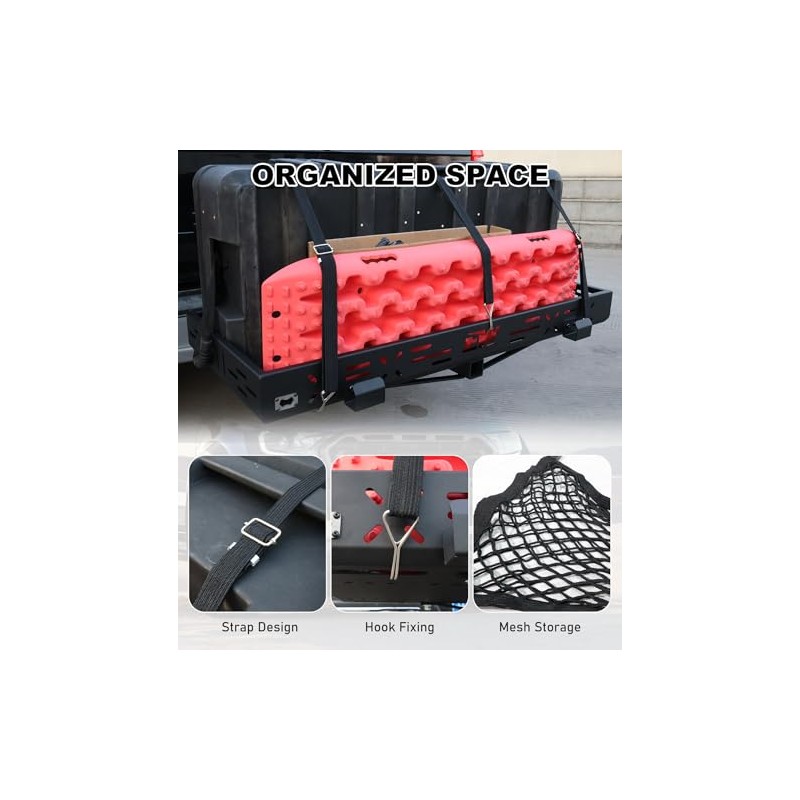 NIXFACE 2 Inch Hitch Receiver,Combine with Our UTV Cargo Rack