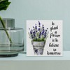 Spring to Plant Flower Lavender Wooden Box Sign Farmhouse Wood