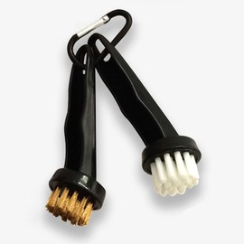 Youkang Golf Club Cleaning Brush -2 Golf Club Brushes, for Golfers, Durable Cleaning Tool Practical Brush Black Colour
