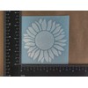 Sunflower Decal 4 Pack: Assorted Sunflowers (White, Small ~3.5")