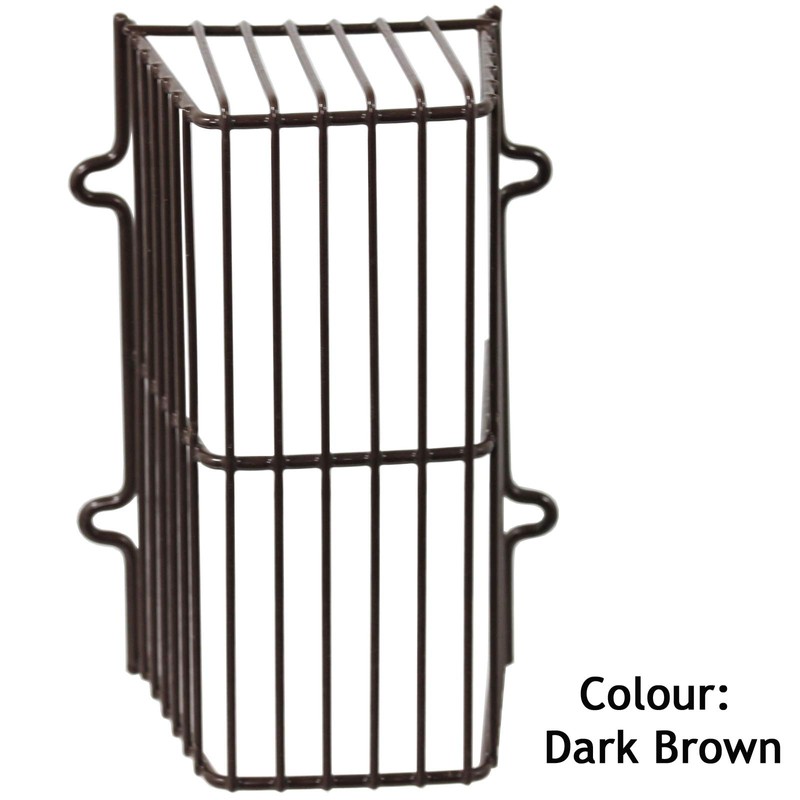 Spares2go Universal Plastic Coated CCTV Camera Guard Security Light Cage