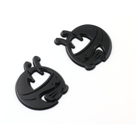 Pair New Custom BEE Head Emblems Compatible with Challenger Charger Badge Scat Pack (Gloss Black)