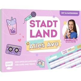 City, Country, Everything AVA - The Classic Game for Kids and Teens: The Ultimate City, Country, River Game Pad with 26 Categories of Everything AVA