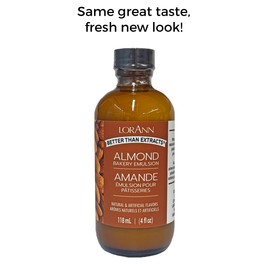 LorAnn Almond Bakery Emulsion, 4 ounce bottle