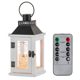 Staymoment 60th Birthday Gifts for Women: Happy Birthday Decorations Lantern with Remote Control for Best Friend Wife Mom Sister, Birthday Party Decor with LED Candle