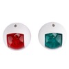 2Pcs Signal Lamp Red Green LED Waterproof Boat Navigation Light