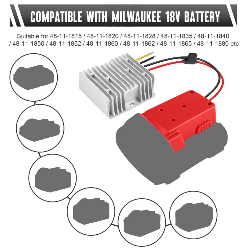 Siziviki 18V to 12V Step-Down Converter for M18 Battery