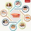 AMBRINT Medium 8L BBQ Prep Tub with Lid & 2
