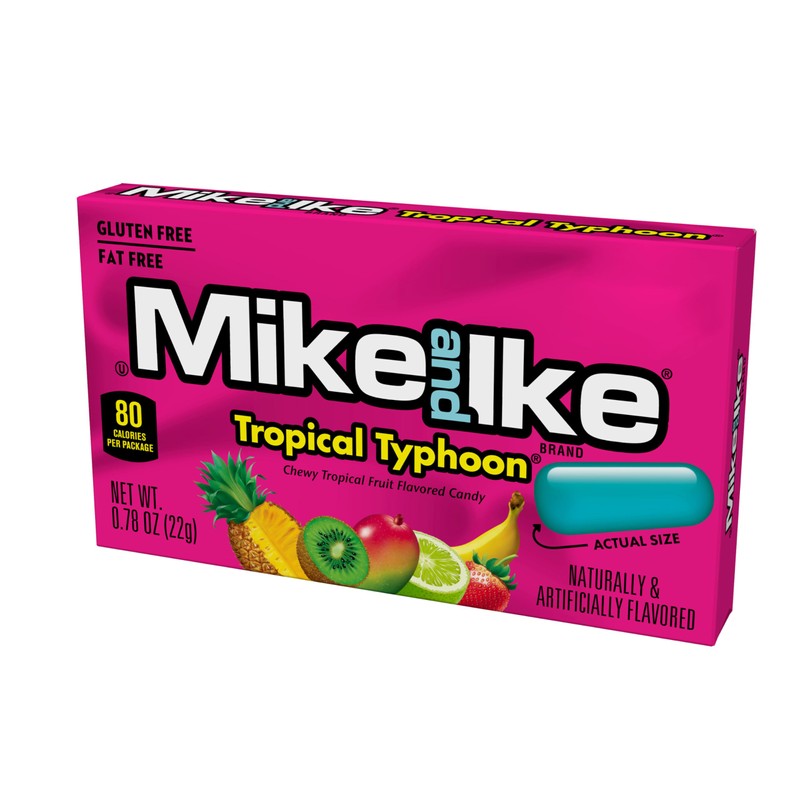Mike and Ike Tropical Typhoon Candy, 0.78 Ounce Box (Pack