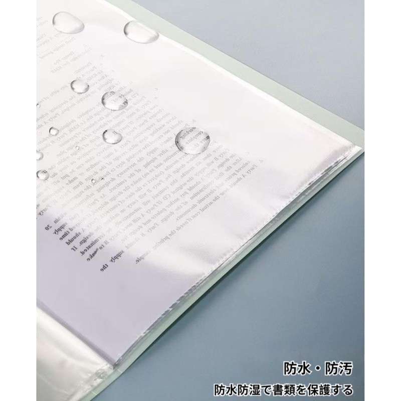 [LUCKADD] A4 File Clear Book Clear Pockets 10/20/30/40/60/80/100 Sheets Fixed