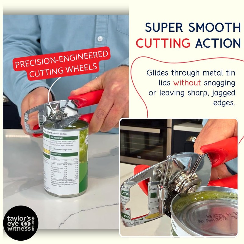Superior Stainless Steel Can Opener - Durable, Easy to Use