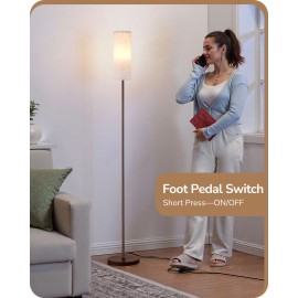 EDISHINE LED Floor Lamp for Living Room, 63.7in Modern Standing Lamp 9W LED Bulb