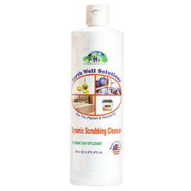 EARTH WELL SOLUTIONS - Dynamic Scrubbing Cleanser - Ceramic and Glass Cooktop Cleaner and Polish
