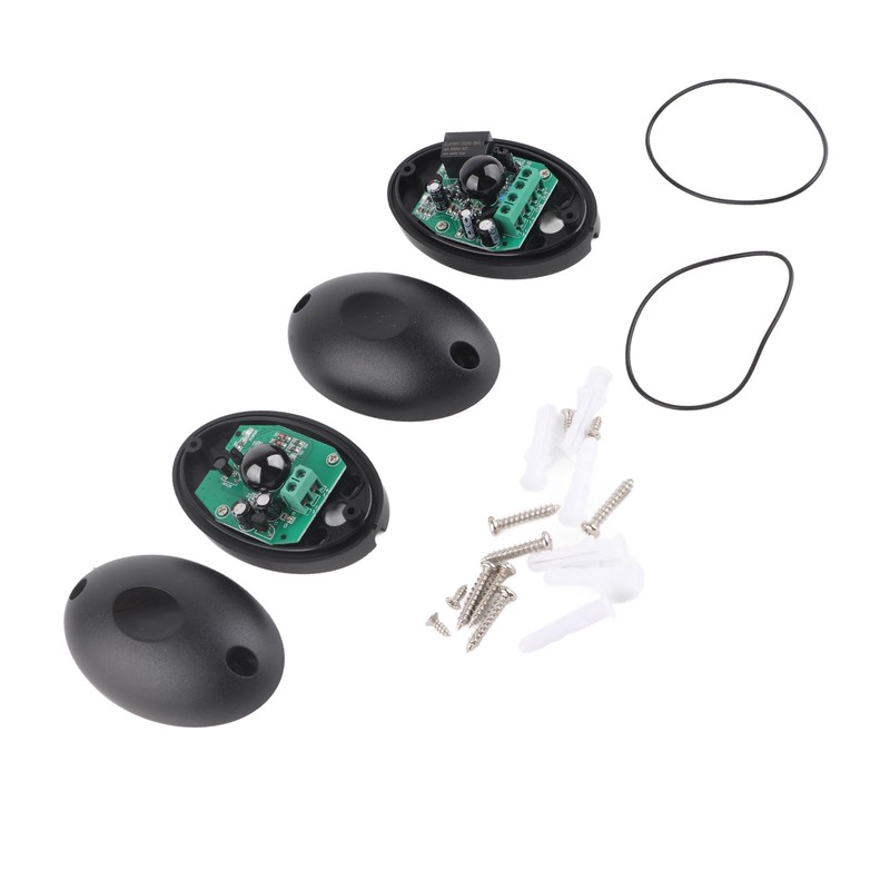 2Pcs Single Infrared Beam Sensor IP55 Protection Automatic Infrared Photocell
