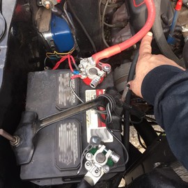 2PCS Battery Terminals Connectors with Hex Wrench Quick Release Disconnect Positive Negative for SAE/JIS Type A Posts