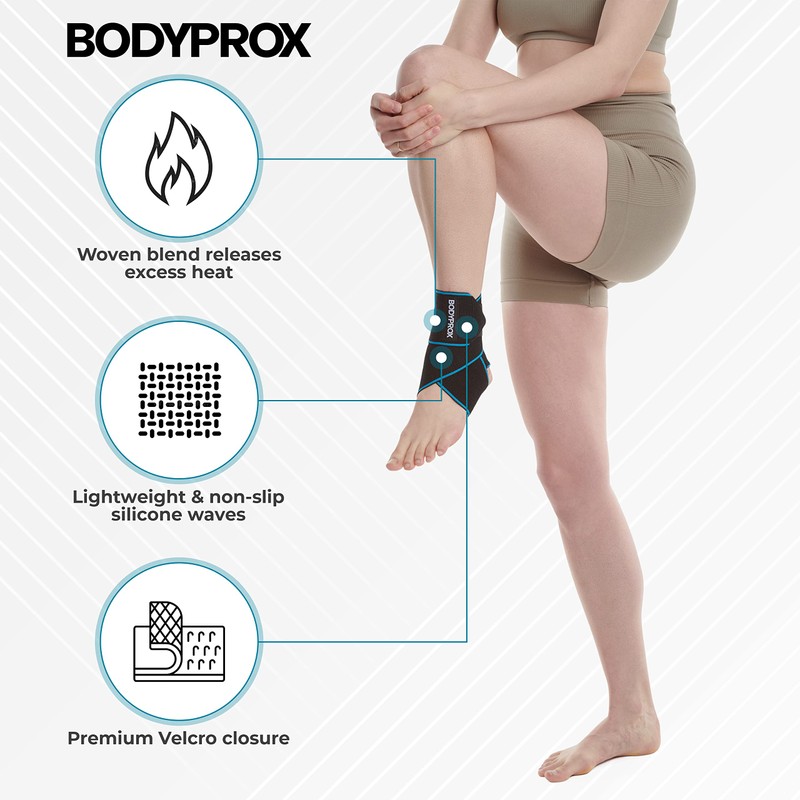 Ankle Support Brace, Adjustable Compression Ankle Braces for Sports Protection,