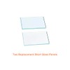BAIDE HOME Replacement Short Glass Panels for Tabletop Gas Fire