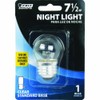 7 1/2 Watt Soft White S11 Dimmable Clear Incandescent Night