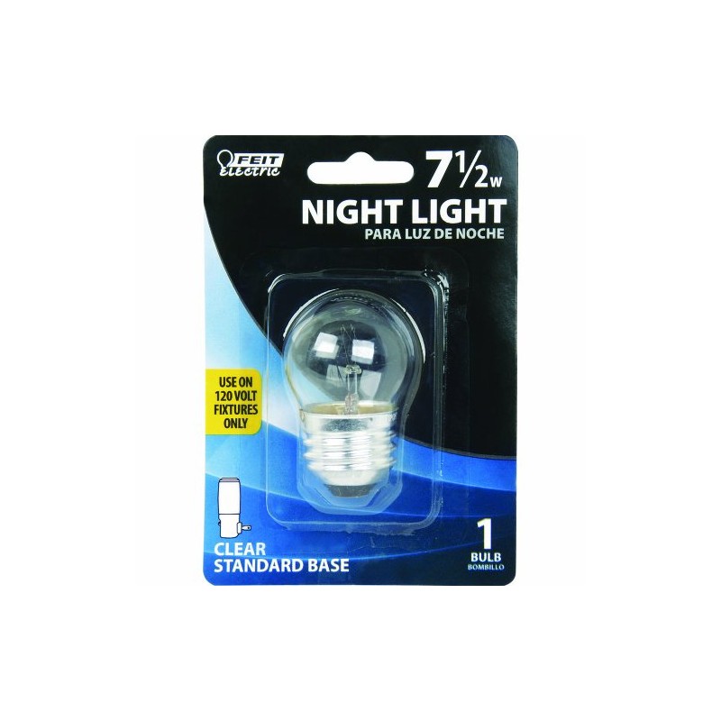 7 1/2 Watt Soft White S11 Dimmable Clear Incandescent Night