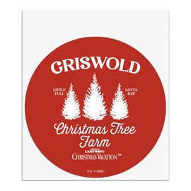 Christmas Vacation Griswold Tree Farm Automotive Car Window Locker Circle Bumper Sticker