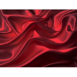 Mk Collection 4pc Soft Silky Satin Solid Color Deep Pocket Sheet Set (Red, King)
