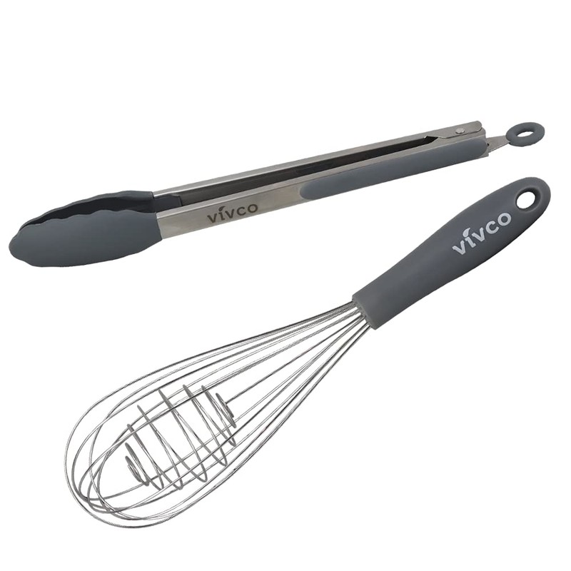 Vivco Kitchen 8 Piece Kitchen Utencil Set - Grey