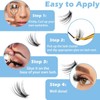 168Pcs 9-12mm Naturals Lash Extension Kit, Fluffy Individual Lashes Extension,